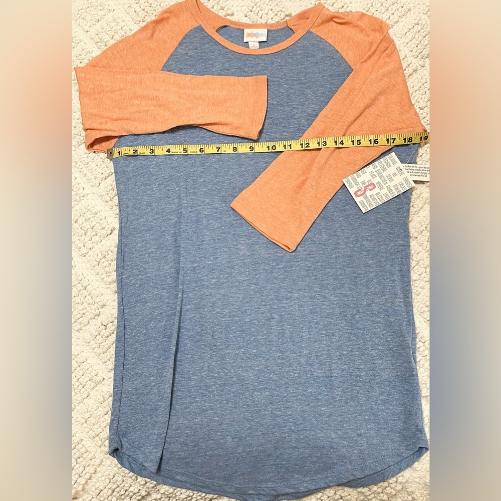 LuLaRoe Randy Raglan Baseball Tee Small Vintage NWT